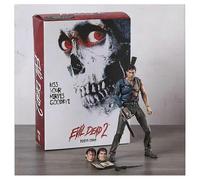 (with box)NECA Ghost Evil Dead 2 Dead By Dawn Figure Youth Injured ASH Action Figures Classic Terror Movie Gift 18cm Hallowen Gifts