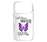 with Brave Wings She Flies Sign She Flies with Her Own Wings Coque pour iPhone 17 Pro