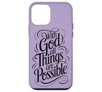 with God All Things are Possible | Matthieu 19:26 Coque pour iPhone 12 Mini