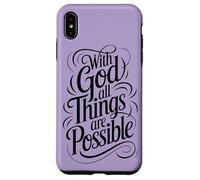 with God All Things are Possible | Matthieu 19:26 Coque pour iPhone XS Max