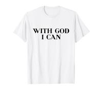 with God I Can Shirt, Christian Shirt, Jesus Faith Easter T-Shirt