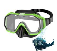 With Nose Cover - Waterproof Pool , Clear Anti-Fog Tempered Glass Diving