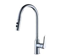 with Pull Out Spray Sink faucets Retractable Brass Hot and Cold Single Hole Multifunction Kitchen Mixer Chrome Drinking Water Faucet