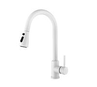 with Pull Out Spraye, High Arc Single Handle Sink Faucet Commercial Stainless Steel Kitchen Faucets for Farmhouse RV Utility Bar Laundry Sinks