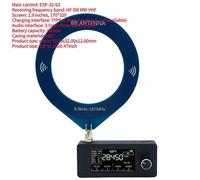 (with Ring Antenna) AMNVOLT V4 ATS MINI Si4732 DSP Radio LSB USB AM FM All Band Radio W/ Antenna 1.9inch IPS Screen Portable Pocket Radios ESP-32-S3