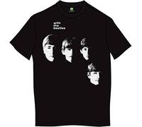 With the beatles mens black vintage print/m/tee shirt