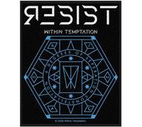 Within Temptation - Hexagone - Patch "Resist", tissu tissé RO7601 (Taille unique) (Noir/Bleu)