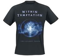 Within Temptation Silent Force Homme T-Shirt Manches Courtes Noir S