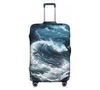 Within The Tides Housse de protection élastique lavable pour valise, anti-rayures, housse de voyage, blanc, Small