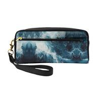 Within The Tides Trousse de maquillage de voyage pour femme pour sac à main, trousse de toilette portable, organisateur d'accessoires, Noir , Taille unique, Trousse de maquillage