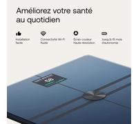 Balance connectée - Withings - Body Comp - Noir - Mesure de poids - Fréquence cardiaque - IMC