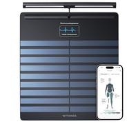 WITHINGS Body Scan - Balance connectée Wi-Fi pour améliorer sa santé, pèse personne, analyse de composition corporelle, masse graisseuse, musculaire, hydrique, Électrocardiogramme, Noir