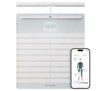 Withings Body Scan, BIA Segmentaire, ECG, Wifi & Bluetooth, Blanc | ECG 6 canaux avec détection de FA, analyse segmentaire, âge vasculaire, Wifi & Bluetooth, iOS & Google Health
