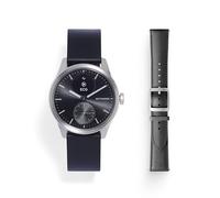 Withings Bundle Scanwatch 2 42mm Black + Leather Curve Black Silver Buckle Wrist Band
