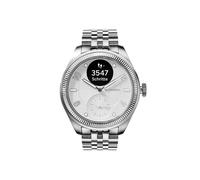 Withings Montre connectée ScanWatch Nova 39 mm blanc argent avec bracelet métal E