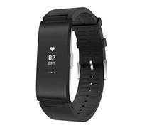 Withings Mixte Bracelet Connecté d'Activité et Suivi du Rythme Cardiaque, Bluetooth, Silicone, Noir, 18 mm