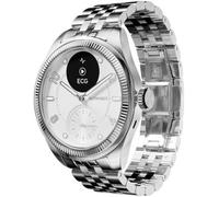 Withings Montre connectée ScanWatch Nova 39 mm blanc argent avec bracelet métal E