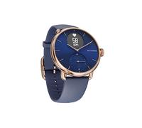 Withings Scanwatch - Montre Connectée Hybride avec ECG, Fréquence Cardiaque, SPO2 et Suivi du Sommeil, Smartwatch Sport, Podometre avec Chargeur - 38mm - Rose Gold Bleu
