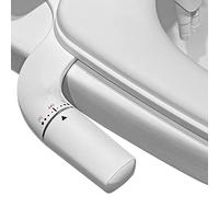 WITHLENT Pulvérisateur Bidet non électrique ultra-mince pour toilette avec accessoire de toilette bidet à double buses，Nettoyage avant et arrière - Press