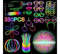 Withosent 330PCS Bracelet Fluorescent Lumineux, Baton Lumineux Fluo Soiree, Bracelets Fluorescents Glow Sticks Party Favors pour Enfants Adultes, Halloween Decoration Accessoire Anniversaire Fluo Noël