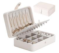 Withosent Boîte à Bijoux de Voyage, Petite Boîte avec du Style, Rangement pour Bijoux, Boucles d'oreilles, étui de voyage, Idée Cadeau pour Femmes et Filles