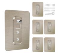 Withosent Lot de 6 autocollants adhésifs solides pour conteneurs de douche, étagères et accessoires de salle de bain