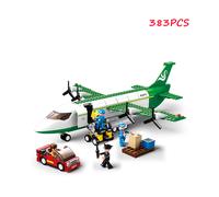 (Without Box) Aéroport de la ville de SLUBAN, avion de ligne, bus, figurines MOC classiques, blocs de construction