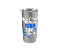 Without Ezra Life Would B Flat Music Lover Prénom Gobelet isotherme en acier inoxydable double paroi
