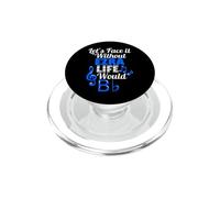 Without Ezra Life Would B Flat Music Lover Prénom PopSockets PopGrip pour MagSafe