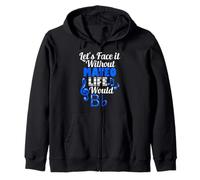Without Mateo Life Would B Flat Music Lover Prénom Sweat à Capuche