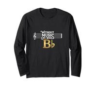 Without Music My Life Would Be Boring Citation Amoureux de Musique Manche Longue