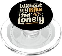 Without My Bike I Feel Lonely Motard Moto - PopSockets PopGrip pour MagSafe