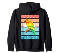 Without My Sun Parakeet Life Would Be Incomplete Sunset Sweat à Capuche