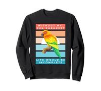 Without My Sun Parakeet Life Would Be Incomplete Sunset Sweatshirt