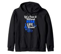 Without Ryan Life Would B Flat Music Lover Prénom Sweat à Capuche