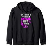Without Skylar Life Would B Flat Music Lover Prénom Sweat à Capuche