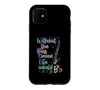Without The Bass Clarinette Life Would B Flat Music Pun Coque pour iPhone 11