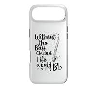 Without The Bass Clarinette Life Would B Flat Music Pun Coque pour iPhone Air