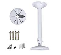 WiTi Base 6 Pouces Extensible Support Montage sur Poteau Caméras IP CCTV,40CM-60CM Poteau de Montage Réglable Système Caméra Surveillance Sécurité,Métal Solide Revêtement par Pulvérisation Poudre