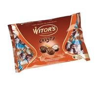 WITOR'S - Crispy - Chocolats farcis au cœur de crème et de céréales - Pralines assorties de chocolat fin - Snacks sucrés au chocolat au lait et au chocolat noir - Enveloppe 1 kg