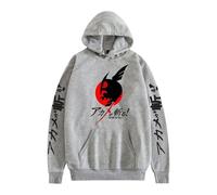 Witorya Anime Akame Ga Kill Sweat à capuche Esdeath Empire Night Raid Akame Graphic Sweat-shirt à manches longues pour femme homme, B-Gris, S