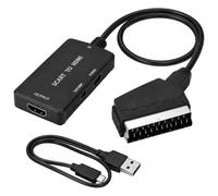 witpine Convertisseur SCART vers HDMI 1080p, câble 1 m Inclus