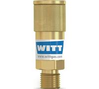 WITT Raccord de flexible SK 100-1,SK 100-2 gaz combustible G 3/8 pouce LH AGS corps - 150064