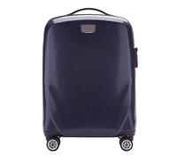 WITTCHEN PC Ultra Light Bagages à Main Valise Trolley Valise de Voyage Valise Cabine en Polycarbonate Quatre roulettes Serrure à Combinaison TSA Manche télescopique en Aluminium Taille S Bleu foncé