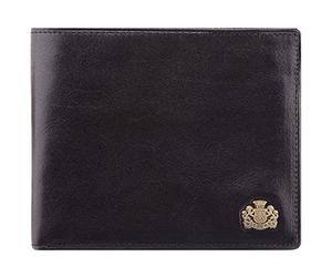 WITTCHEN Portefeuille | Couleur: Noir | Matériel: Cuir de Grain | Taille: 12 x 9.5 CM | Orientation: Horizontalement | Collection: Arizona | 10-1-040-1