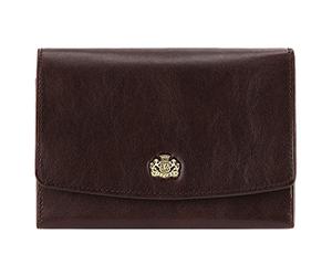 WITTCHEN Portefeuille | Taille: 10 x 14 cm | Matériel: Cuir de Grain | Couleur: Marron | Collection: Arizona | 10-1-062-4