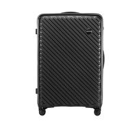 WITTCHEN Raya Line Grande Valise Bagage de Voyage léger Valise Rigide polypropylène Serrure à Combinaison poignée télescopique 4 Doubles Roues 360° Taille XL Noir