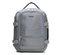 WITTCHEN Sac à Dos Multifonction Sac de Voyage 2 en 1 Gris, Bagage Cabine 40x30x20 cm, Sac à Dos Avion avec Poche RFID et Compartiment pour Ordinateur Portable 14,5”, Polyester