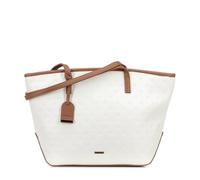 WITTCHEN Sac cabas pour femme en similicuir | élégant en cuir écologique | avec bandoulière | grand format fourre-tout | sac à main pratique | beige