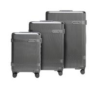 WITTCHEN Set de valises en Polycarbonate Gloss Line | Ensemble de valises rigides à 4 Roues | Graphite